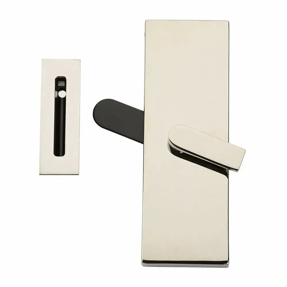 EmtekEmtek Modern Rectangular Barn Door Privacy Lock with Strike in 