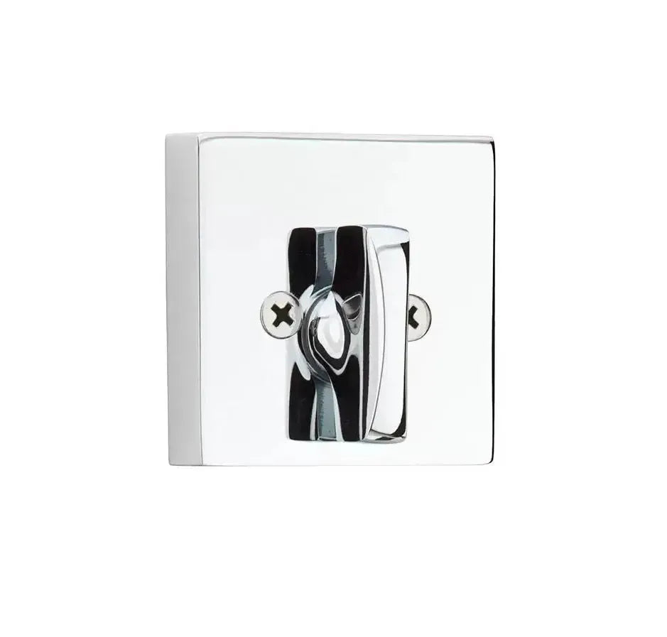 Emtek Modern Square Single Sided Deadbolt in Polished chrome finish