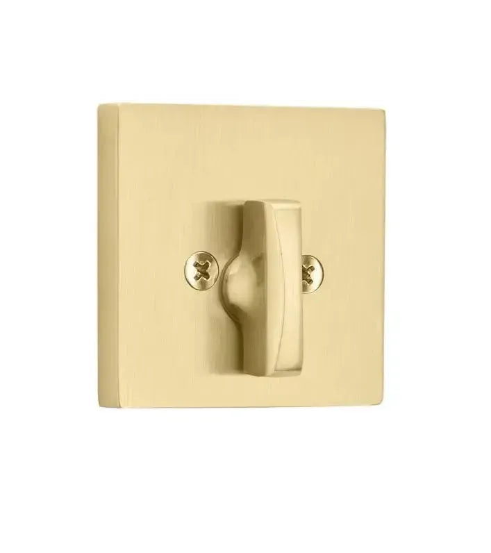 Emtek Modern Square Single Sided Deadbolt in Satin Brass finish