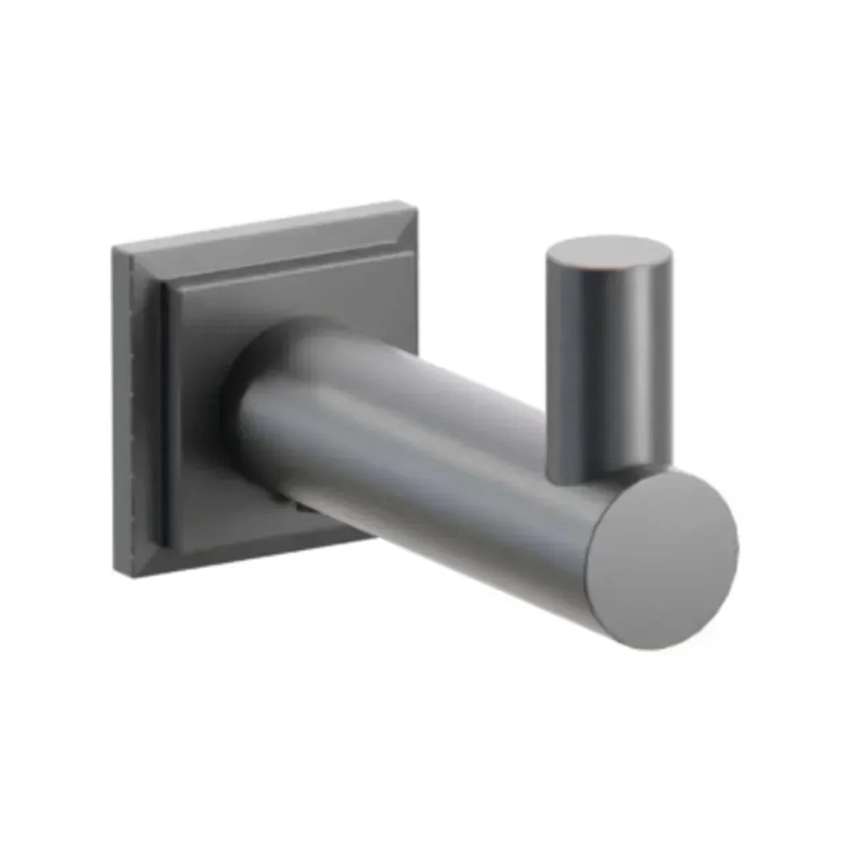 EmtekEmtek Modern Tubular Brass Single Hook with Step Square Rosette in 