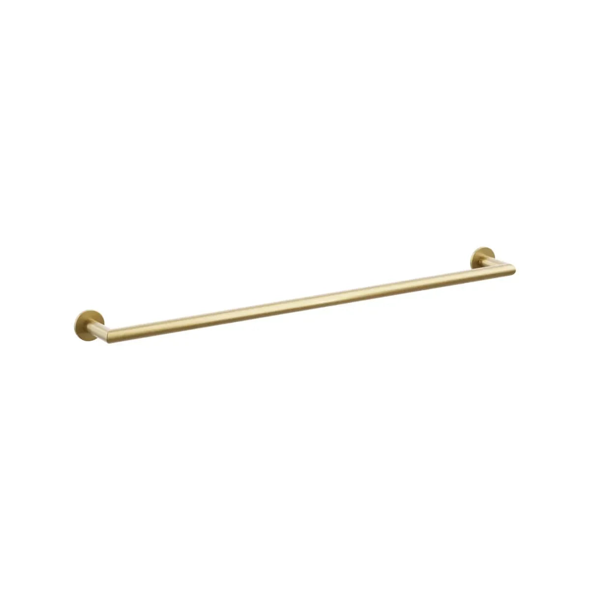 The Emtek Modern Tubular Towel Bar with Small Disc Rosette in French Antique finish.