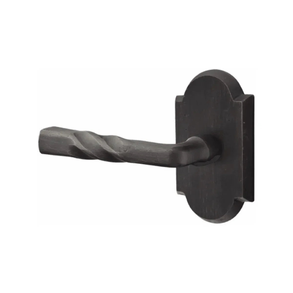 Emtek Montrose Lever With #1 Rosette in Medium Bronze Patina finish
