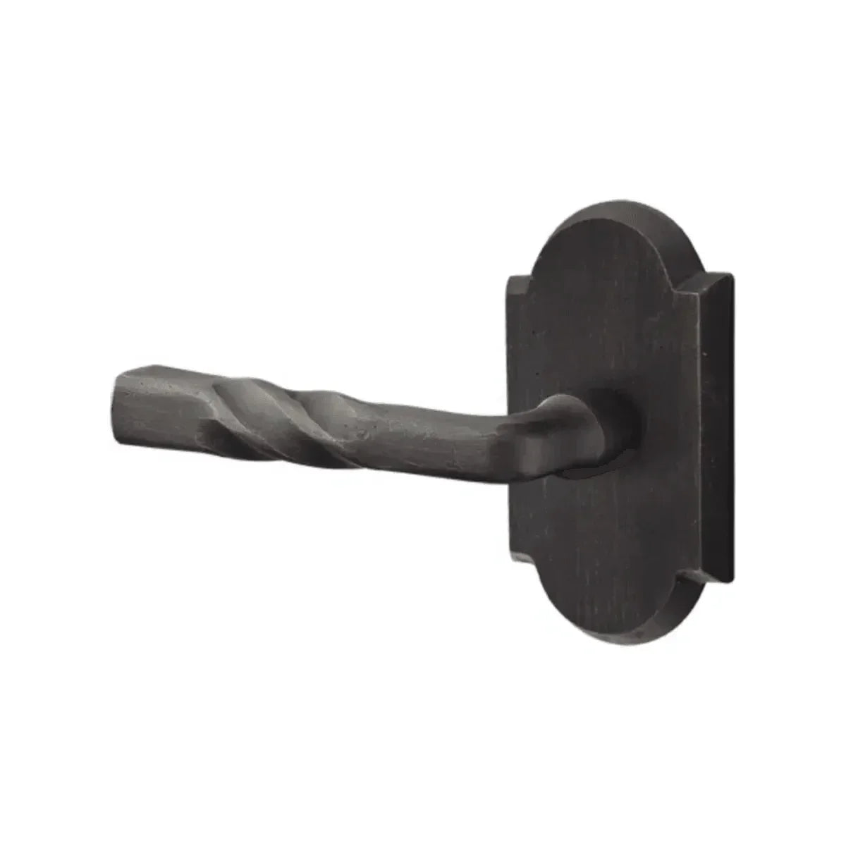 Emtek Montrose Lever With #1 Rosette in Medium Bronze Patina finish