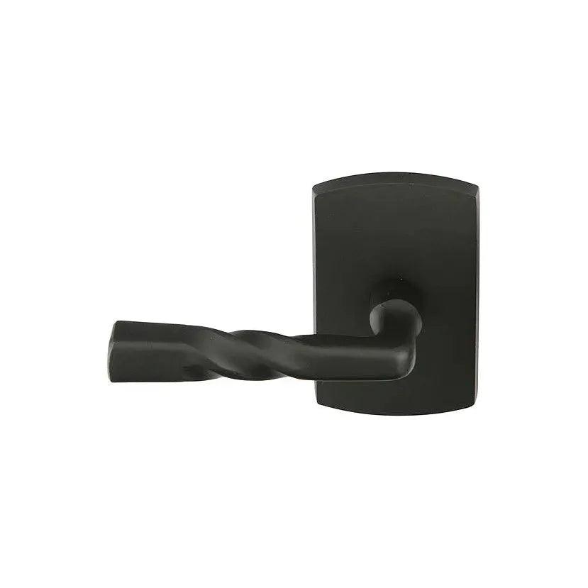 Emtek Montrose Lever With #4 Rosette Flat Black Bronze Patina