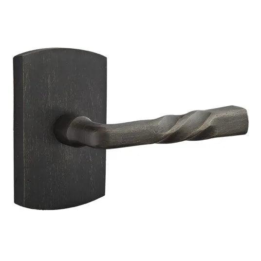 Emtek Montrose Lever With #4 Rosette Medium Bronze Patina