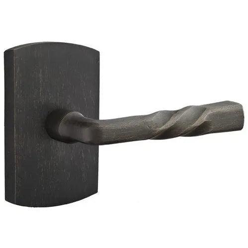 Emtek Montrose Lever With #4 Rosette Medium Bronze Patina