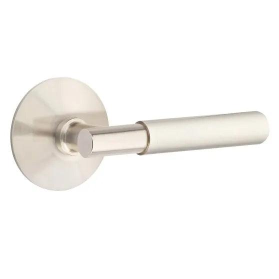 Emtek Myles Lever With Modern Rosette in Satin Nickel finish