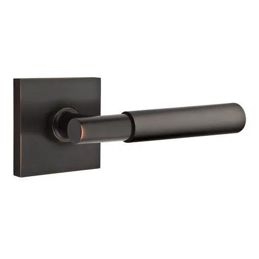 Emtek Myles Lever With Square Rosette in Oil Rubbed Bronze finish