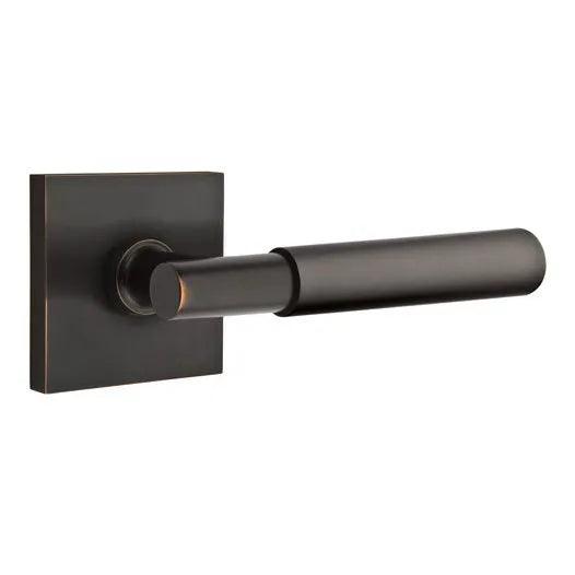 Emtek Myles Lever With Square Rosette in Oil Rubbed Bronze finish