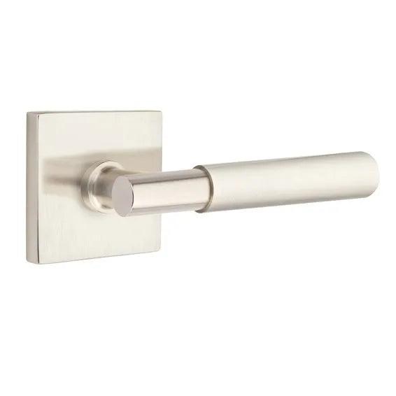 Emtek Myles Lever With Square Rosette in Satin Nickel finish