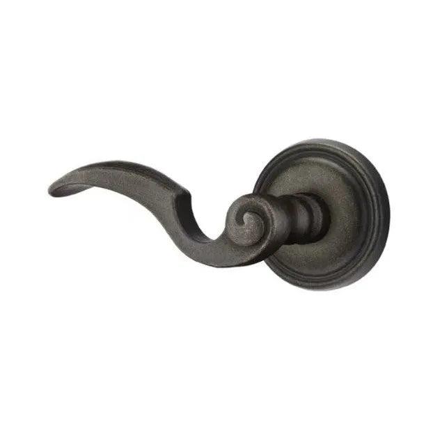 Emtek Napoli Lever With #12 Rosette Medium Bronze Patina