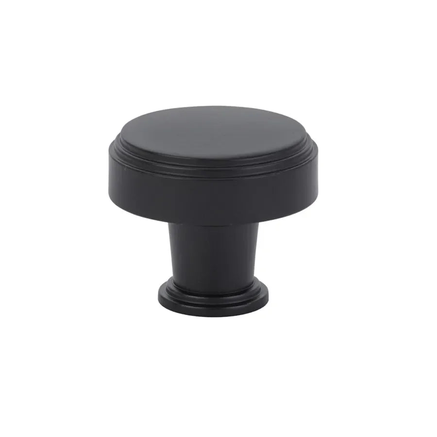 Emtek Newport Cabinet Knob Flat Black