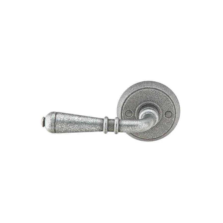 Emtek Normandy Lever With #2 Rosette Satin Steel