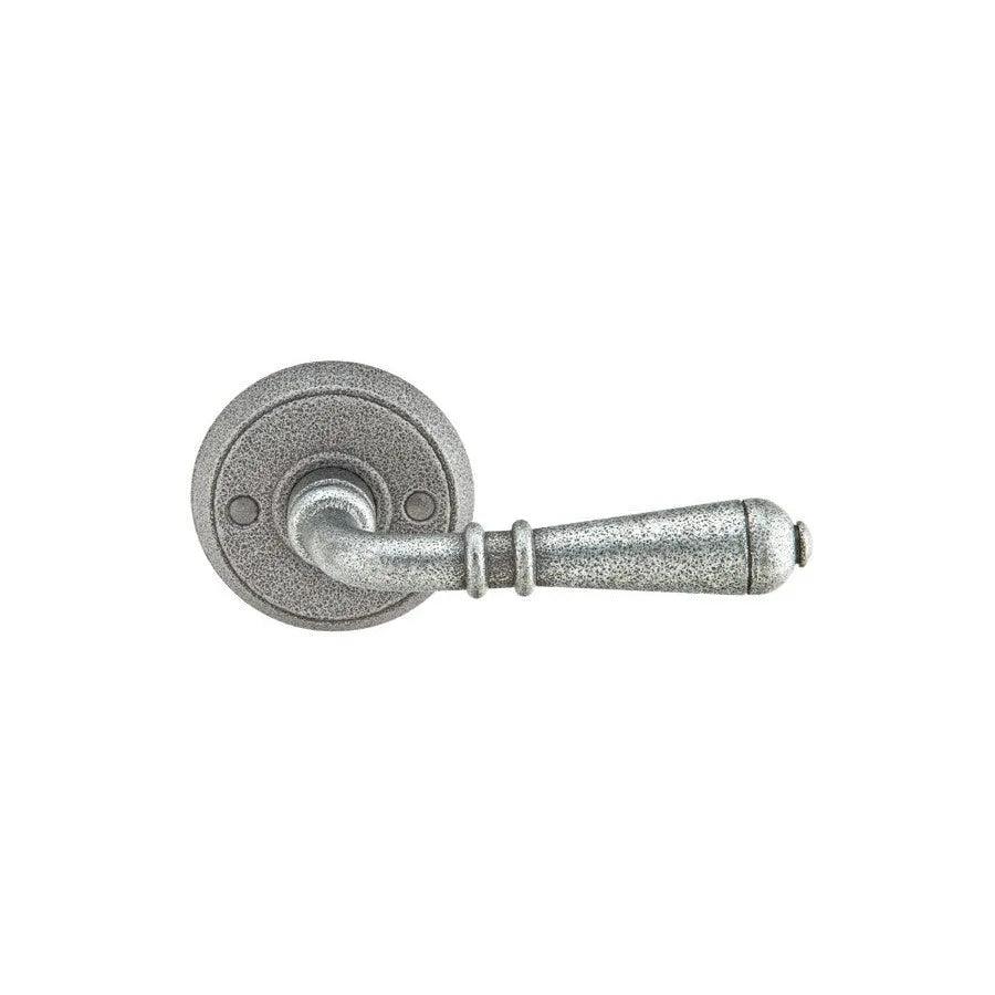 Emtek Normandy Lever With #2 Rosette Satin Steel