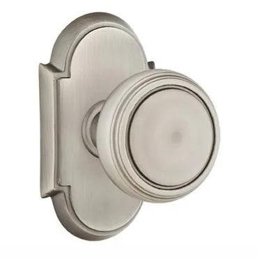 Emtek Norwich Knob With #8 Rosette in Pewter finish