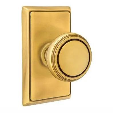 EmtekEmtek Norwich Knob with Rectangular Rosette in 
