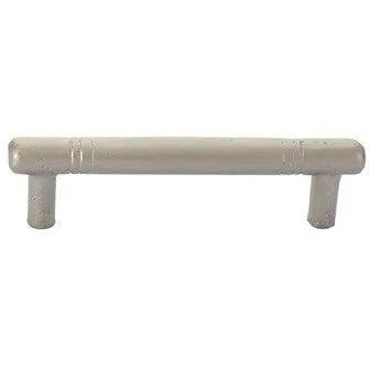 The Emtek Nunez Bronze Door Pull, 8" Center to Center in Tumbled White Bronze finish