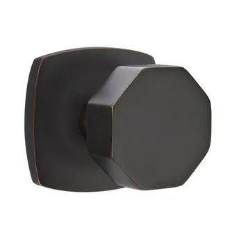 EmtekEmtek Octagon Knob with Urban Modern Rosette in 