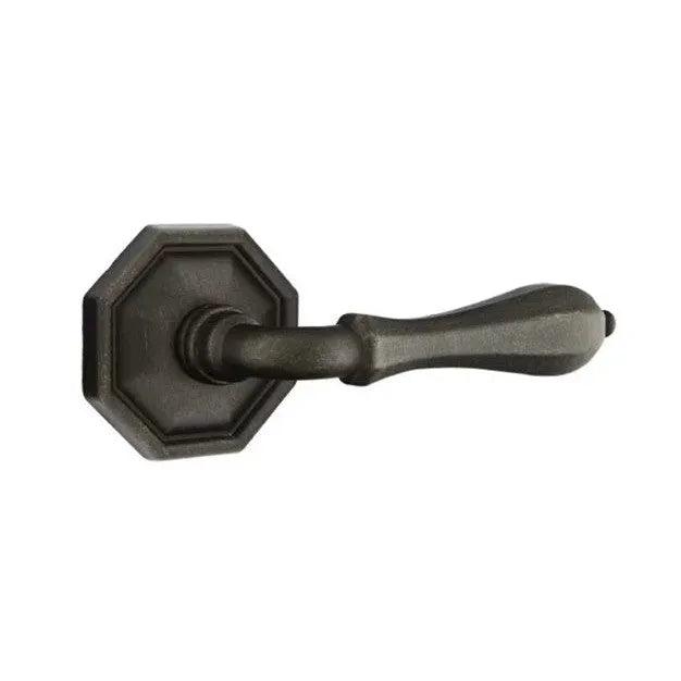 Emtek Octagon Lever With #15 Rosette Medium Bronze Patina