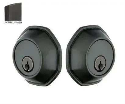 Emtek Octagon Tuscany Bronze Keyed Deadbolt in Medium Bronze Patina finish