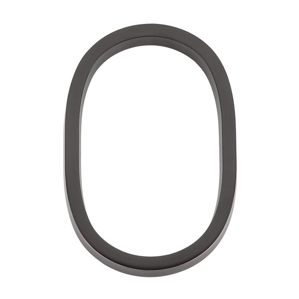 Emtek 7" Modern House Number, No. 0 in Oil Rubbed Bronze finish