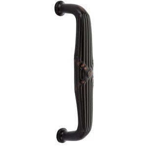 Emtek 8" Ribbon & Reed Door Pull in Oil Rubbed Bronze finish