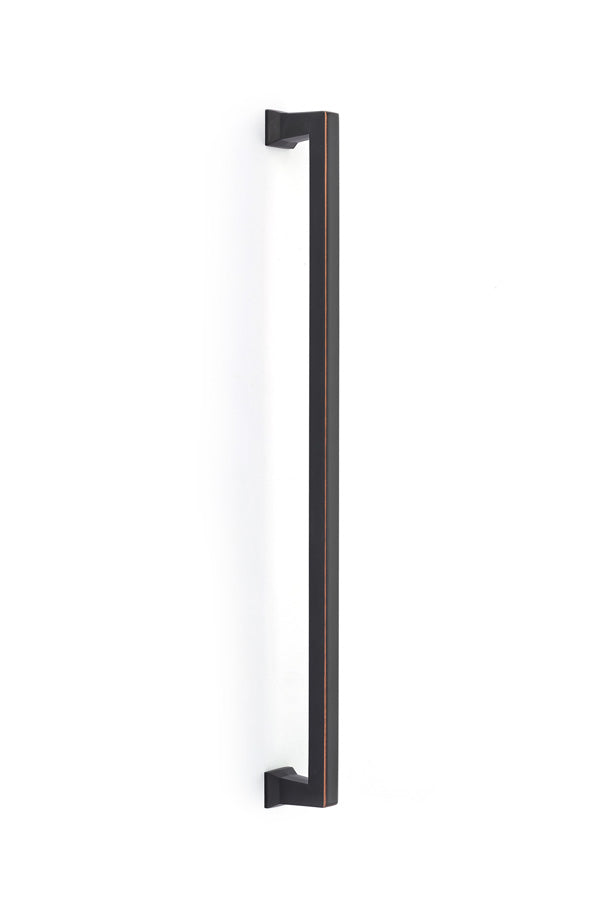 The Emtek Alexander Appliance Pull, 18" Center to Center in Oil Rubbed Bronze finish