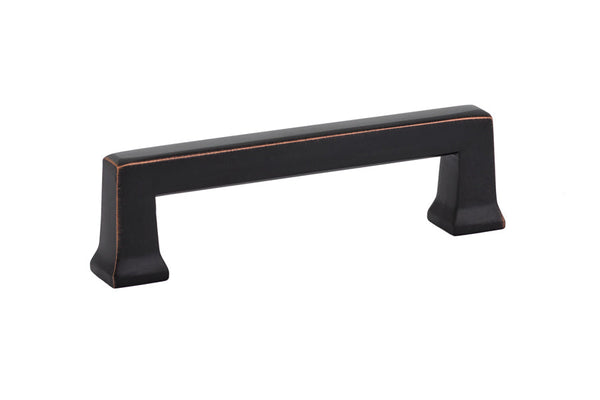 The Emtek Alexander Cabinet Pull, 3 1/2" Center to Center in Oil Rubbed Bronze finish