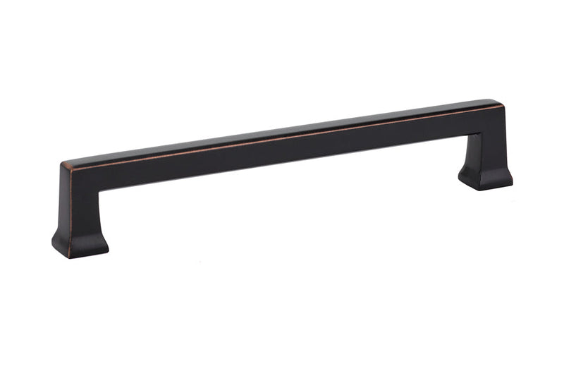 The Emtek Alexander Cabinet Pull, 6" Center to Center in Oil Rubbed Bronze finish