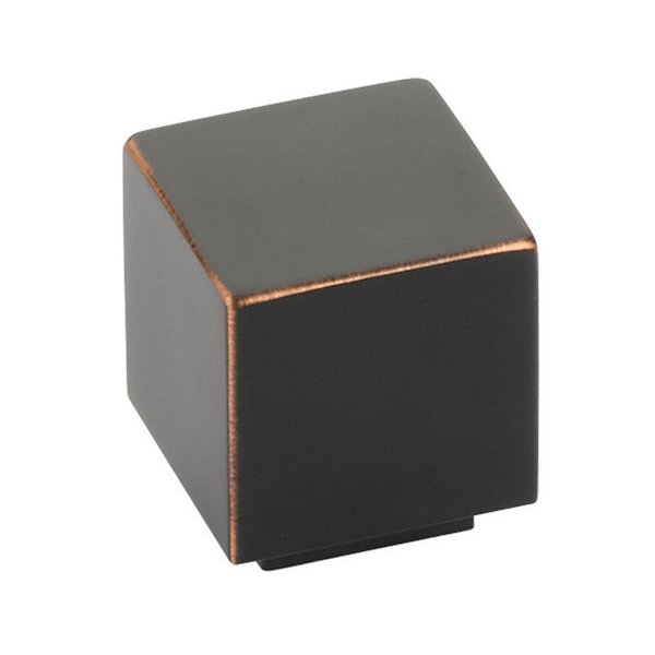 The Emtek Allerton Cabinet Knob in Oil Rubbed Bronze finish.