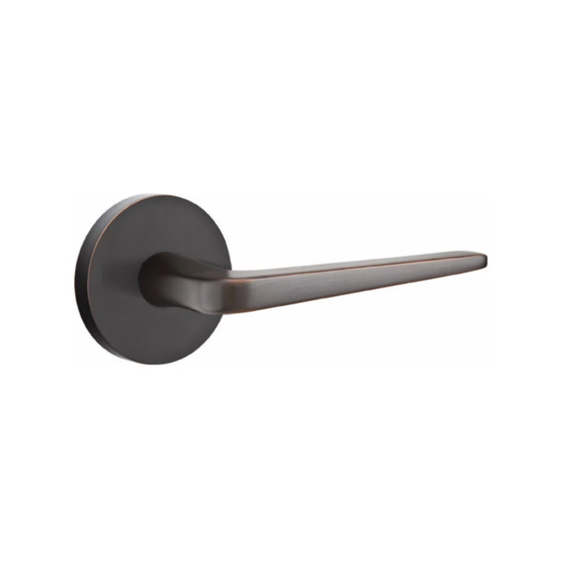 Emtek Athena Lever With Disk Rosette in Oil Rubbed Bronze finish