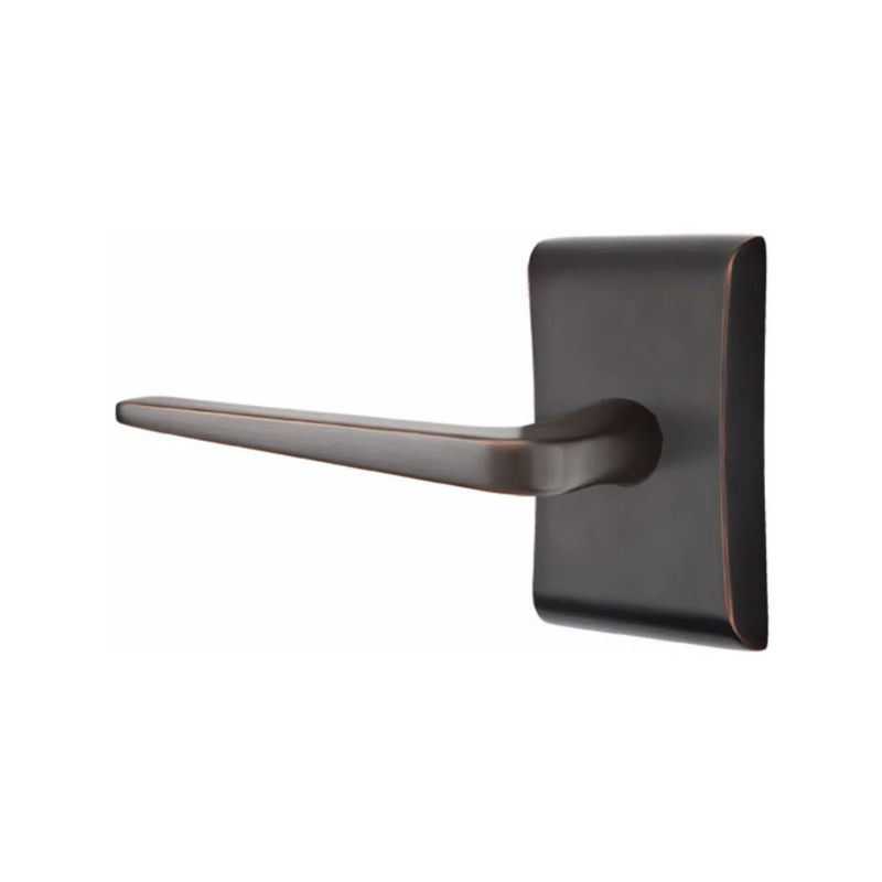 Emtek Athena Lever With Neos Rosette in Oil Rubbed Bronze finish