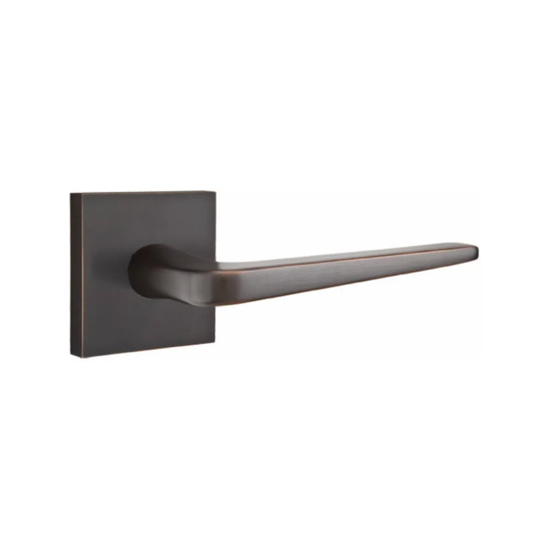 Emtek Athena Lever With Square Rosette in Oil Rubbed Bronze finish