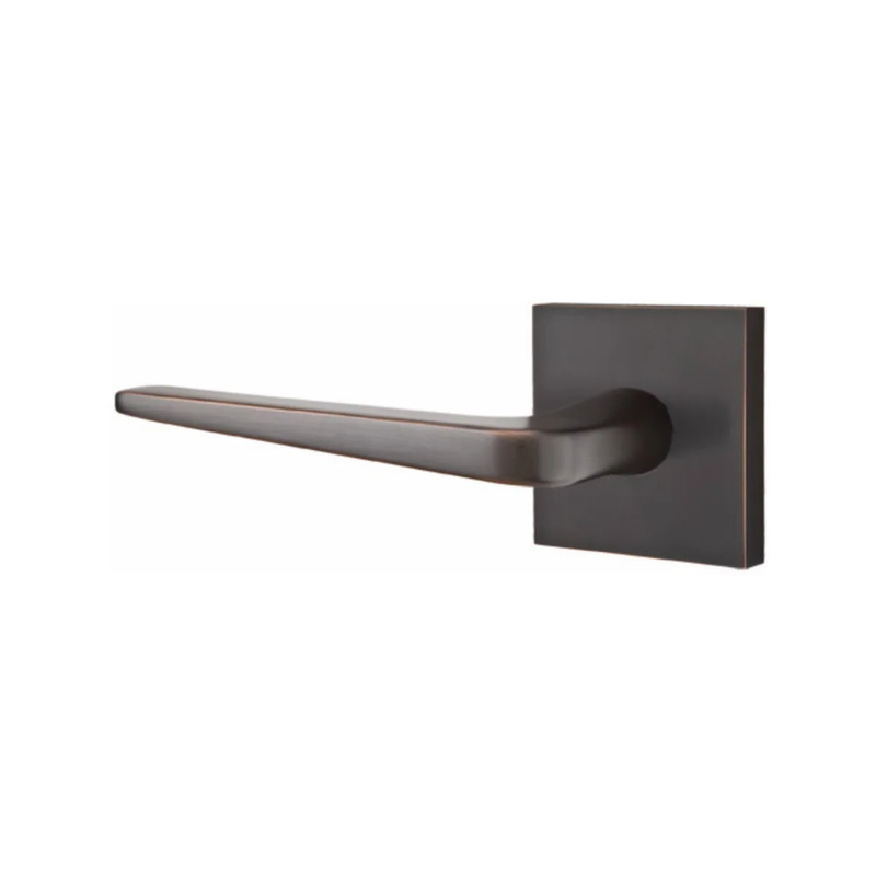 Emtek Athena Lever With Square Rosette in Oil Rubbed Bronze finish