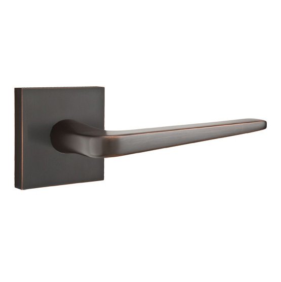 Emtek Athena Lever With Square Rosette in Oil Rubbed Bronze finish