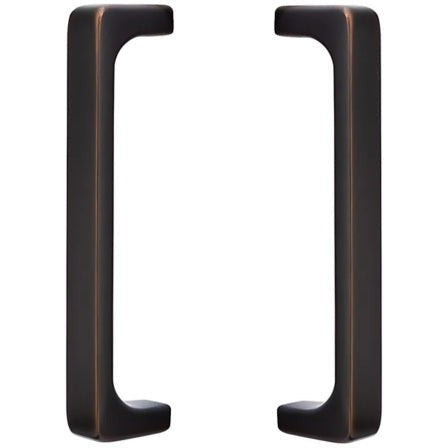 The Emtek Back to Back 8" Baden Door Pull in Oil Rubbed Bronze finish