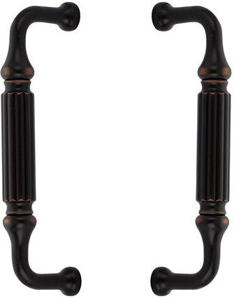 The Emtek Back to Back 8" Knoxville Door Pull in Oil Rubbed Bronze finish