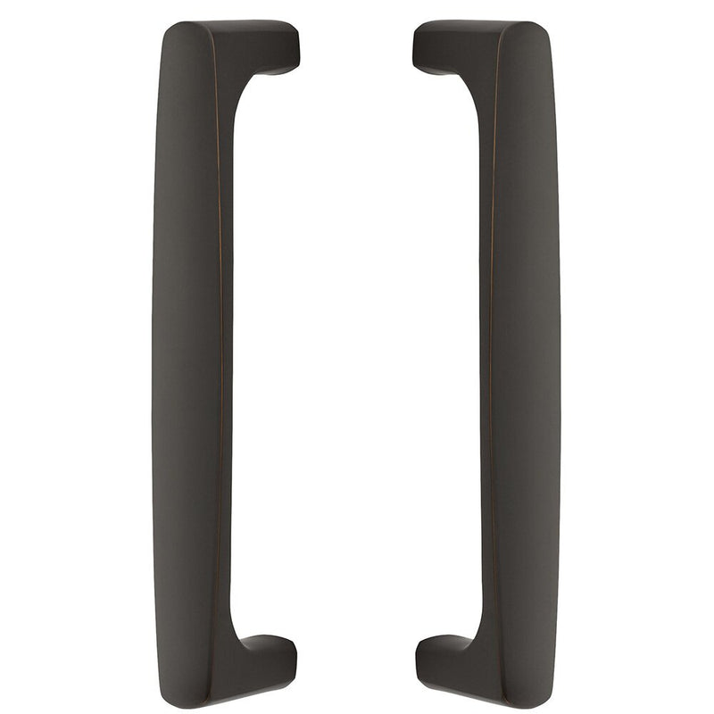 The Emtek Back to Back Urban Modern Door Pull, 8" Center to Center in Oil Rubbed Bronze finish