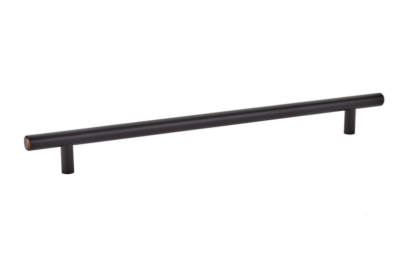 The Emtek Bar Cabinet Pull, 10" Center to Center in Oil Rubbed Bronze finish