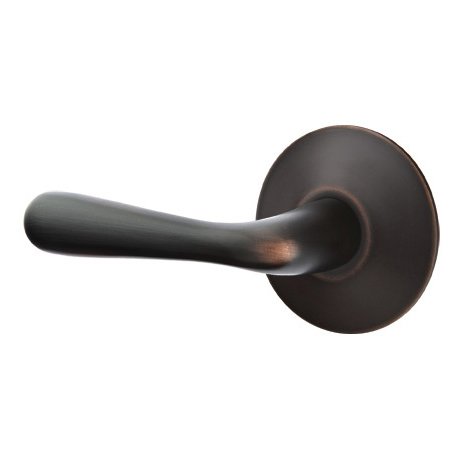 Emtek Basel Lever With Modern Rosette in Oil Rubbed Bronze finish