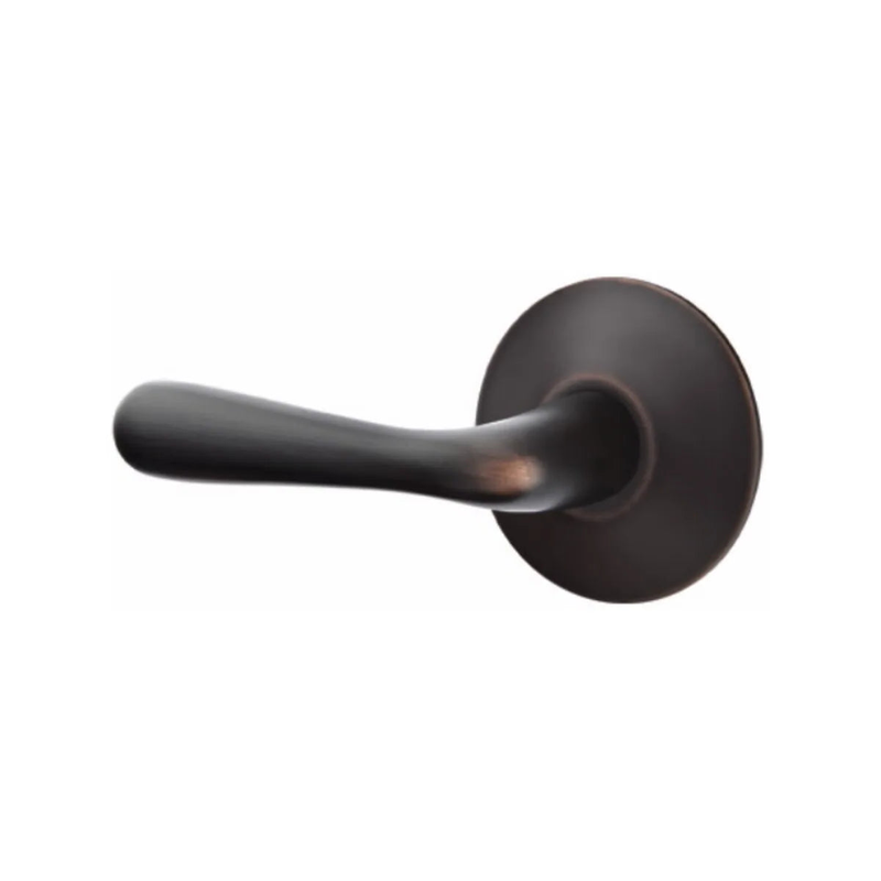 Emtek Basel Lever With Modern Rosette in Oil Rubbed Bronze finish