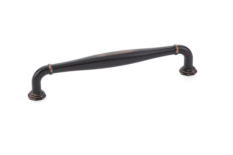 The Emtek Blythe Cabinet Pull, 6" Center to Center in Oil Rubbed Bronze finish