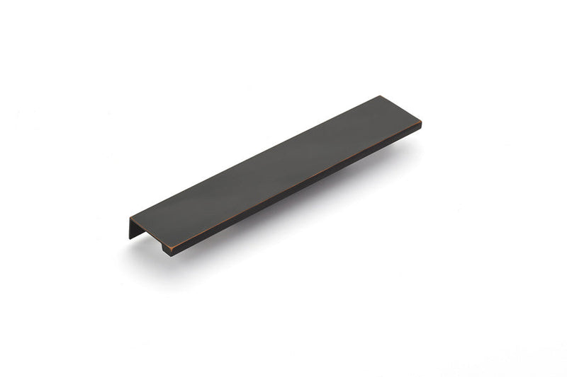 The Emtek Cabinet Edge Pull, 8" Center to Center in Oil Rubbed Bronze finish