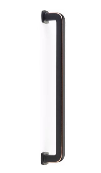 The Emtek Concealed Surface Westridge Appliance Pull in Oil Rubbed Bronze finish