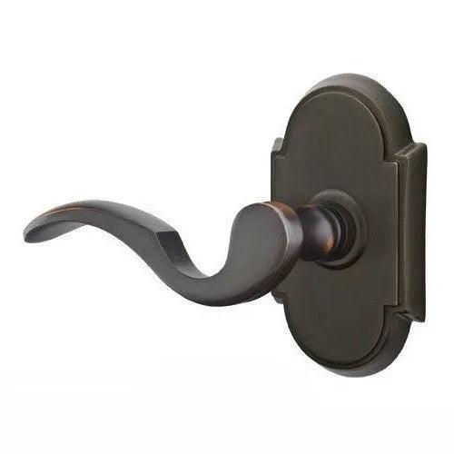 Emtek Cortina Lever With #8 Rosette in Oil Rubbed Bronze finish