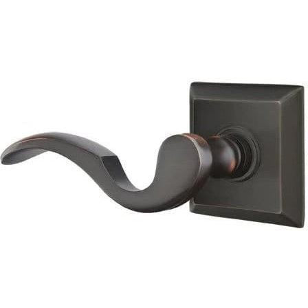 Emtek Cortina Lever With Quincy Rosette in Oil Rubbed Bronze finish