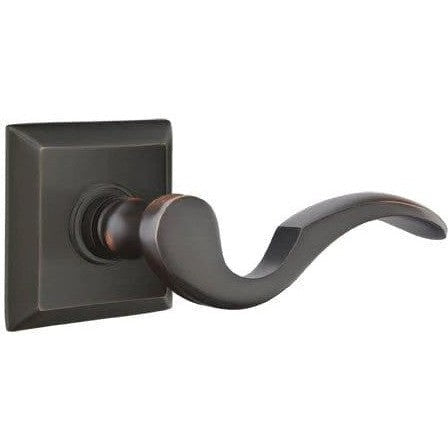 Emtek Cortina Lever With Quincy Rosette in Oil Rubbed Bronze finish