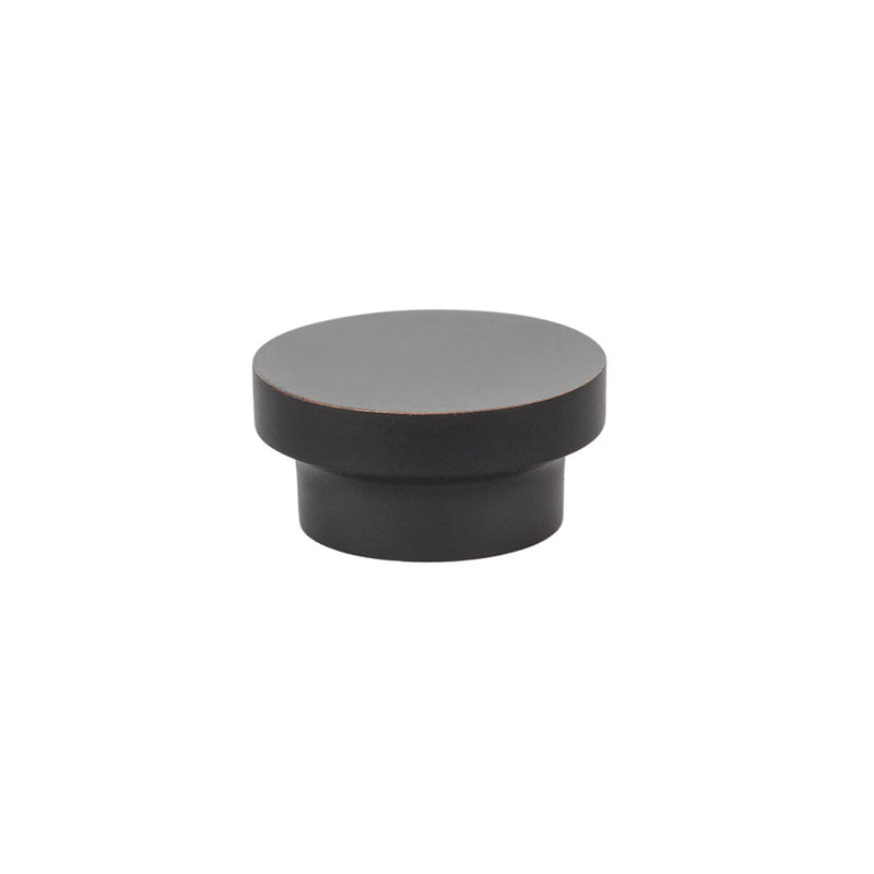 The Emtek District Cabinet Knob, 1 3/8" in Oil Rubbed Bronze finish