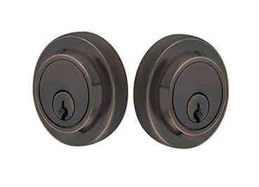 Emtek Double Cylinder Modern Keyed Deadbolt in Oil Rubbed Bronze finish