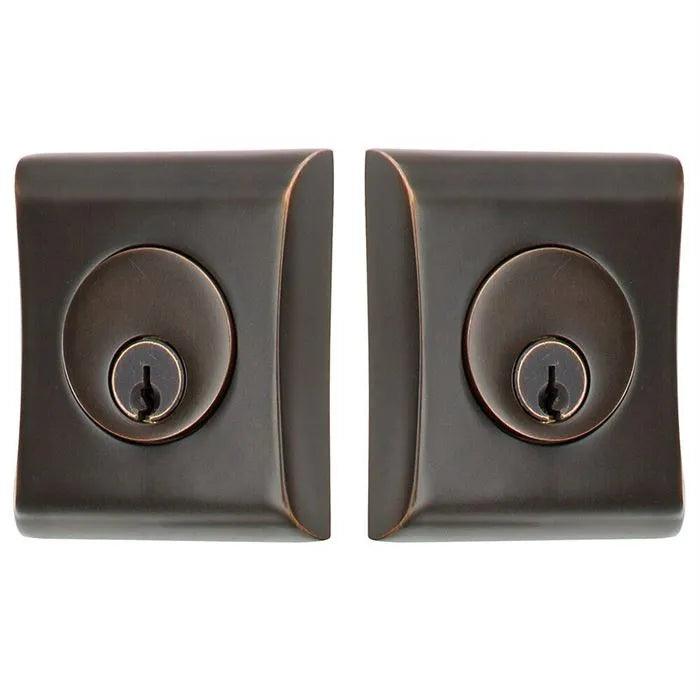 Emtek Double Cylinder Neos Keyed Deadbolt in Oil Rubbed Bronze finish